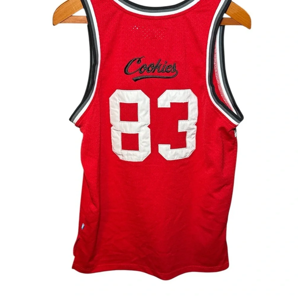 Cookies Puttin In Work Red Basketball Jersey Men's Medium